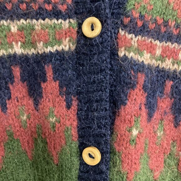 Aplaca Connection Hand Knit Wool Sweater Women’s One Size Cardigan Pattern - Picture 3 of 10